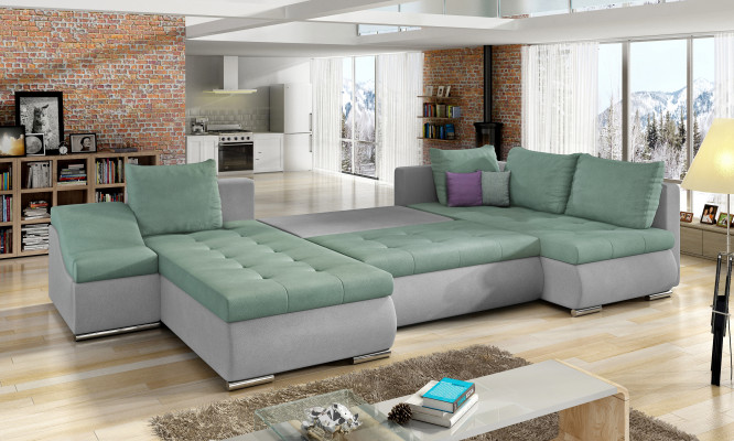 Modern Eckcouch Schlofcouch Bettfunktion Couch Polster Eckgarnitur Wunnlandschaft