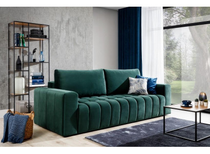 Klassesch Dräisëtzer Canapéen Polstersofa 3-Sëtzer Textil Canapéen Stoffsofa Neit