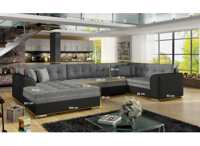 Gäste Zimmer Wohnzimmer Polster Schlafsofa Bettfunktion Sofa Couchen