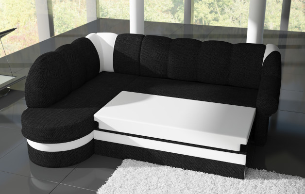 Funktiounsdëppen Schlofschëff Sofa Polstersofa Stot Ecksofa Textilsëtz