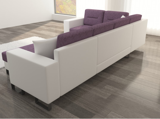 Wonllandschaft U-Form Modern Wunnzëmmer Ecksofa Couch Eck Garnitur