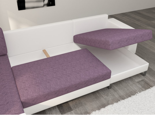 Wonllandschaft U-Form Modern Wunnzëmmer Ecksofa Couch Eck Garnitur