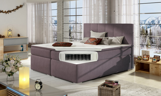 Liederbett Këssen Bett Boxspring Better 180x200cm Bettkëscht Matratzen