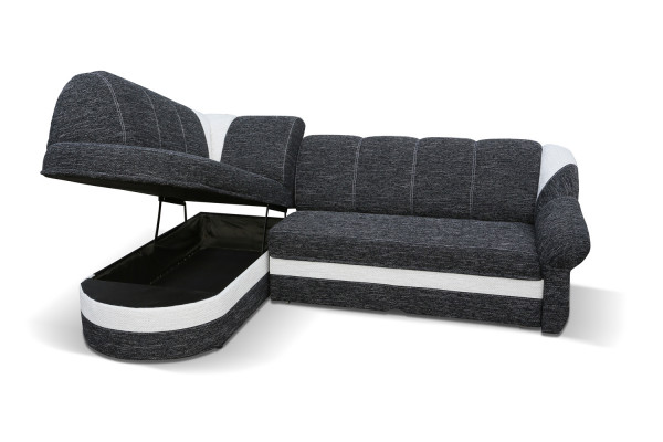 Funktiounsdëppen Schlofschëff Sofa Polstersofa Stot Ecksofa Textilsëtz