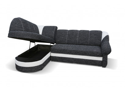 Funktiounsdëppen Schlofschëff Sofa Polstersofa Stot Ecksofa Textilsëtz
