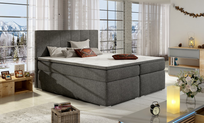 Liederbett Këssen Bett Boxspring Better 180x200cm Bettkëscht Matratzen