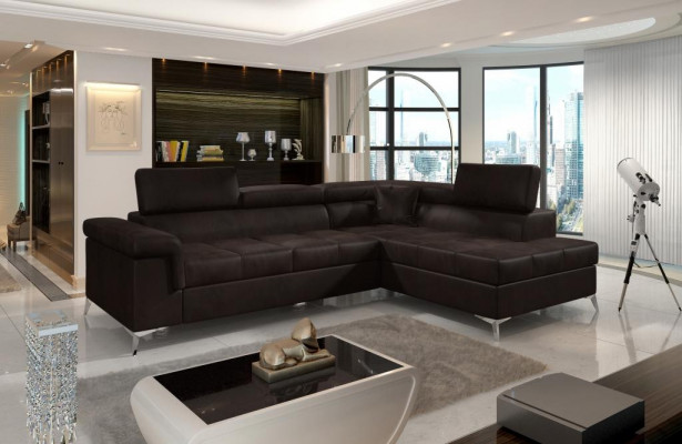 Design Sofa Canapé Ecksofa Textil Polster Garnitur Wunnlandschaft Eckgarnitur Nei