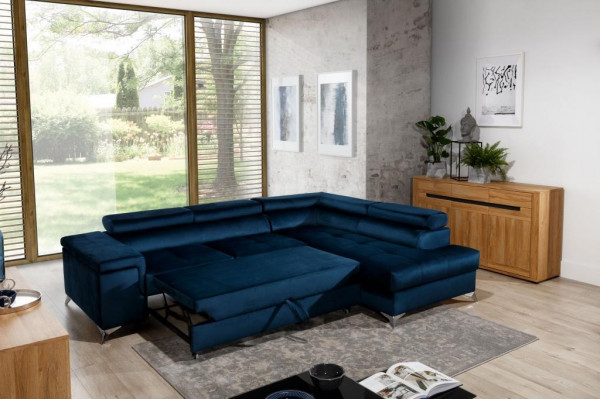 Design Sofa Canapé Ecksofa Textil Polster Garnitur Wunnlandschaft Eckgarnitur Nei