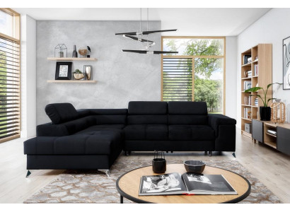 Design Sofa Canapé Ecksofa Textil Polster Garnitur Wunnlandschaft Eckgarnitur Nei