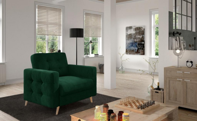 Fauteuil Stull Iesszëmmer Fernseh Lounge Sëtz Gréng Modern Design Polsterstull Nei