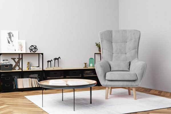 Club Lounge Designersessioun Lehnstull Polstersofa 1 Sëtz Fernseh Neit Textil