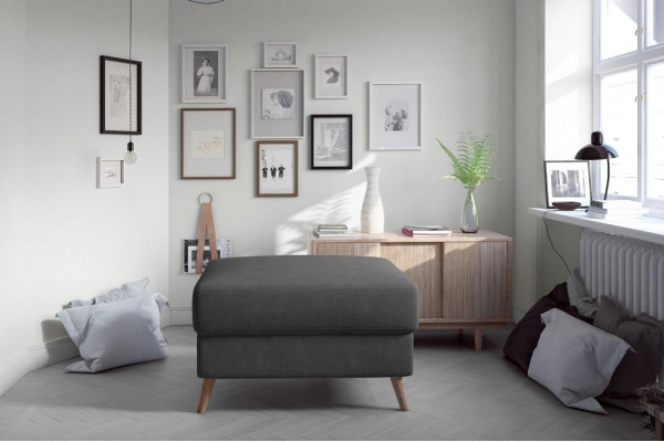Foussocker Sëtzocker Sëtzpouf Wunnzëmmer Designer Hocker Lieder Textil