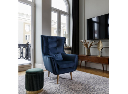 Club Lounge Designersessioun Lehnstull Polstersofa 1 Sëtz Fernseh Neit Textil