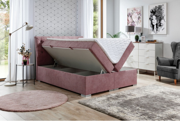 Bettkästchen Chesterfield Bett Polsterbett Duebelbett Grousst XXL Designer Bett Nei