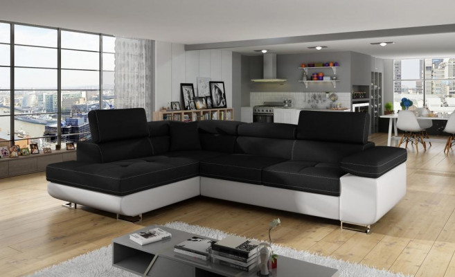 Wunnlandschaft L Form Ecksofa Textil Design Polster Garnitur Sofa Wénkel Eckcouch
