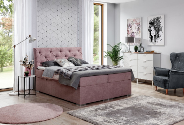Bettkästchen Chesterfield Bett Polsterbett Duebelbett Grousst XXL Designer Bett Nei