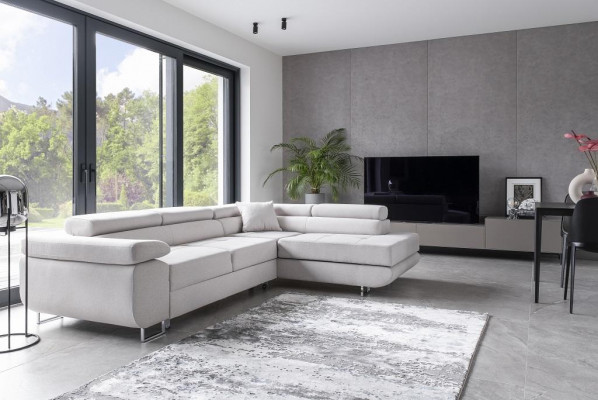 Wunnlandschaft L Form Ecksofa Textil Design Polster Garnitur Sofa Wénkel Eckcouch