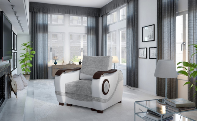 Designer Modern Polster Televisioun Fotell Sofa Canapé 1 Sëtz Designer Canapéen