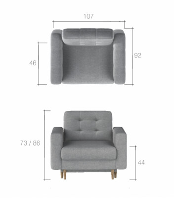 Designer Stull Aarmsstull Gepolstert Relax Stoff Textil Lounge Neien Fernsehsessel 1-Sëtzplatz.