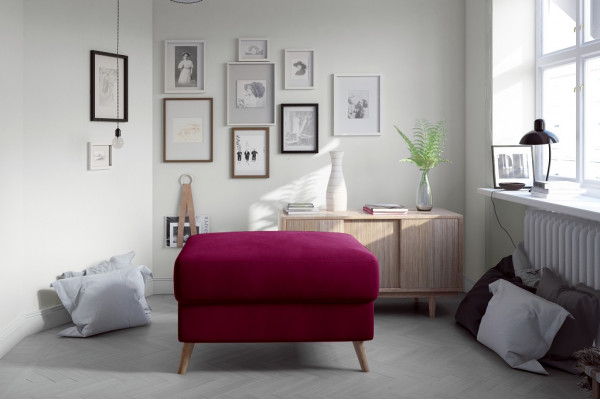 Hocker Pouf Sofa Polster Bäistellhocker Fousshocker Ottomane Miwwelhocker Rosa
