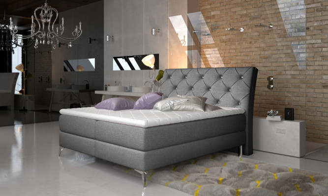 Designer Bett Schlofkummer Better Textil Hotel Polster Chesterfield Boxspring.