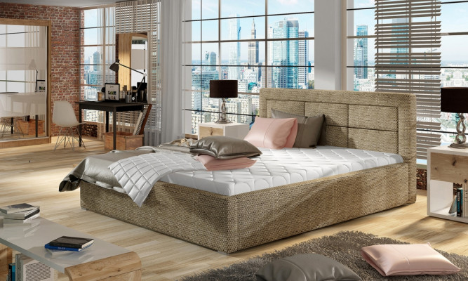 Designer Bett Schlofkummer Better Textil Dekoratioun Hotel Luxus Polsterstrapazéiert Robustes