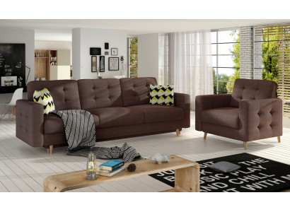 Chesterfield Canapé Polster 3+1 Sëtzgeriicht Polstermöbel Sofagarnitur Canapéën Sofas