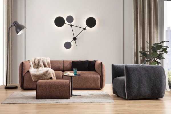 Luxus Canapé 4+1 Miwwelen Sofa Canapéë Sofasaz 2tlg. Sofasaz brong