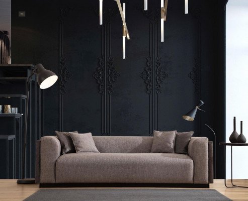 Sofagarnitur 4 3 Sëtzer Design Couch Polster Sofasen Modern Grupp Saz