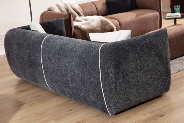 Sofa 3 Sëtzer Luxus Wunnzëmmer Miwwelen Stoff Couchen Dräisëtzer gro Nei