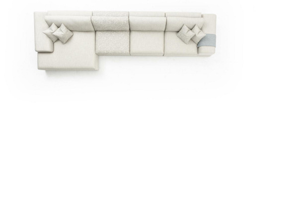 Eckcouch Wunnzëmmer Miwwelen Modern Sofa L-Form Luxus Couch Nei Gro