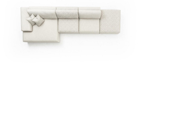 Eckcouch Wunnzëmmer Miwwelen Modern Sofa L-Form Luxus Couch Nei Gro