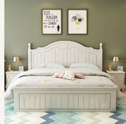 Bett Landhausstil Betten Duebel Holz Luxus Design Miwwel Schlofkummer Holzbetten