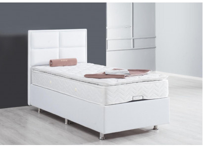 Boxspringbett Eenzelbetter Miwwelen Better 120x200cm mat Matratz Duebel