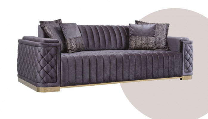 Luxus Canapé XXL Sofa grouss Canapéen 246cm Samt Design Miwwelen Canapéen Stoff