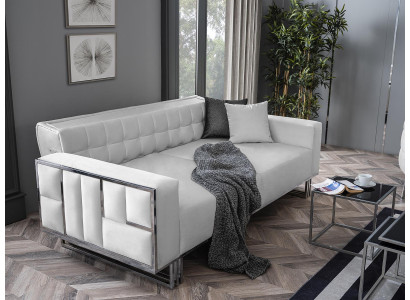 Verstellbar Multifunktion Canapé Sofa Zweesëtzeger Canapéen Design Sofae Wäiss