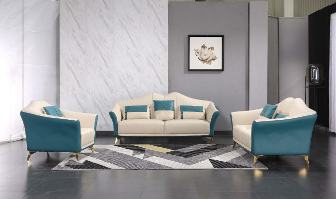 Klassesch Dräisëtzer Sofa 3 Sëtzer Design Sofas Couch Italieneschen Stil