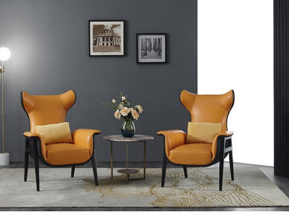 Design Fauteuil 1-Sëtz 70 x 90 cm Wunnzëmmer Einsëtz Sofa Couch Lounge Club