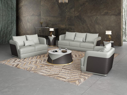 Dräi-Sëtzer Design Sofa Couch Polster Sofa 3 Sëtzer Lieder-Sofa Modern Relax Club