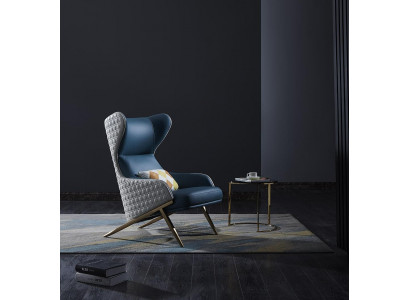 Luxus Design Miwwelen Moderne Design Fauteuil 74*90cm Lieder Wunnzëmmer