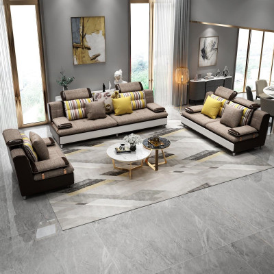 Design Dräisëtzer Lounge Miwwelen 3 Sëtzer Canapé Couch Polster Club Couches Sofas