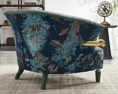 Textil-Sofa-Couch Polster Einsitzer Designer-Stil Miwwelen Modern Wunnzëmmer