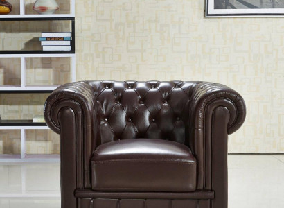 Chesterfield Fotell Fernseh Canapé 1-Sëtzer Sofa Lieder Canapéë Polster