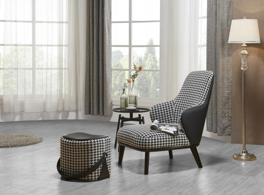 Modernt Fotell Polstersëtz Oueren-Sofa Canapé Designer Club Still Léin