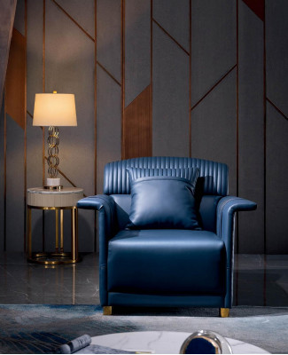 Klasseschen Designer Lieder Lounge Club Polster Sëtz Einsitzer Sofa Relax