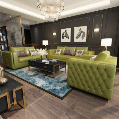 Ledercouch Couch Wunnlandschaft Garnitur Design Modern Sofas Sofa 3 Sëtzer Sëtz