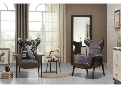 Sëtzdesign Schléißen Relax Club Lounge Einsëtzeger Polster Stoff Textil