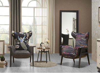 Sëtzdesign Schléißen Relax Club Lounge Einsëtzeger Polster Stoff Textil