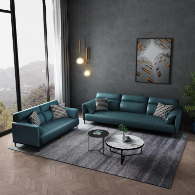 Sofa 3 Sëtzer Lieder-Sofa Couch Wunnlandschaft Garnitur Design Modern Sëtz