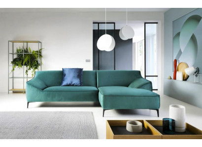 Design Eckcouch L-Form Modern Sofae Stoff Textil Couch Wunnlandschaft Canapé Samt